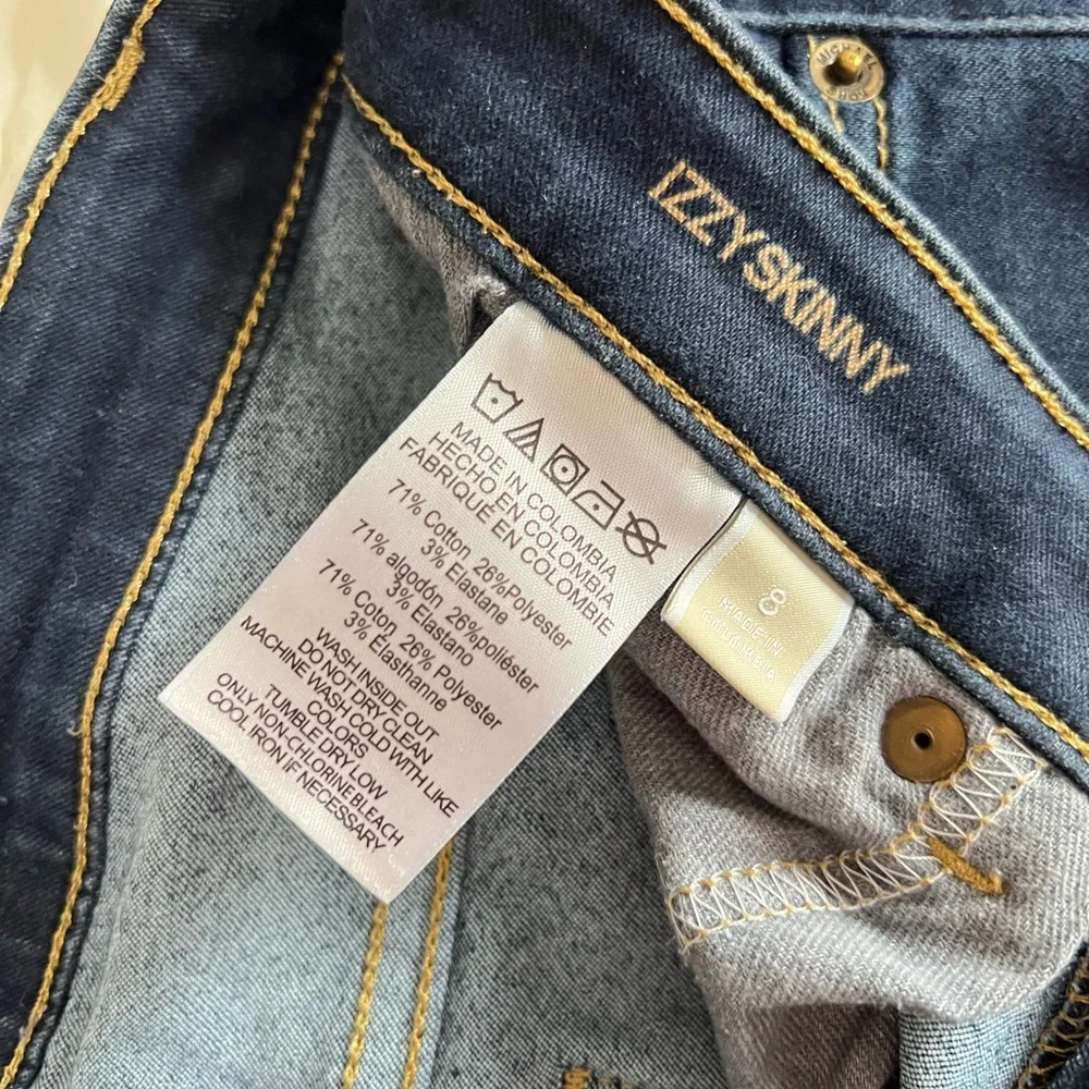 Michael Kors Blue Skinny Jeans Sleek Fit - Picture 3 of 3